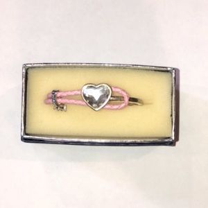 swarovski pink heart bracelet
